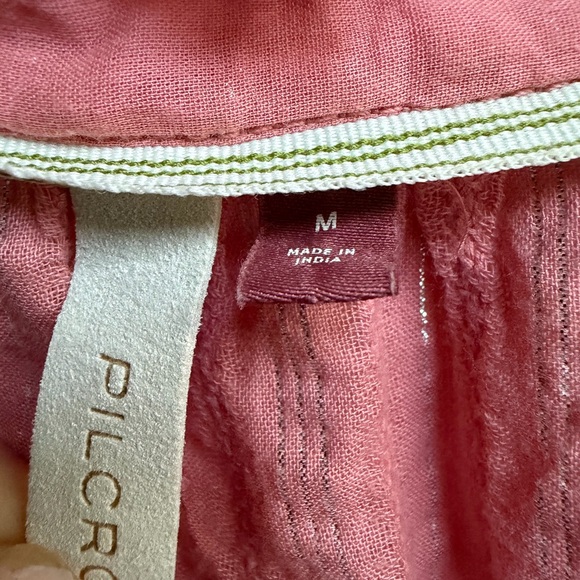 Pilco Anthropologie Pink Button-Up Women's Top - Picture 8 of 10